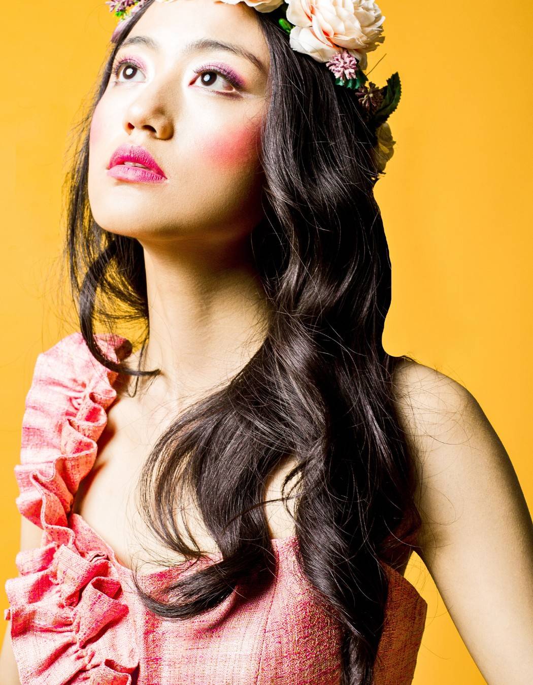 Coral Pink Ruffle Jumpsuit