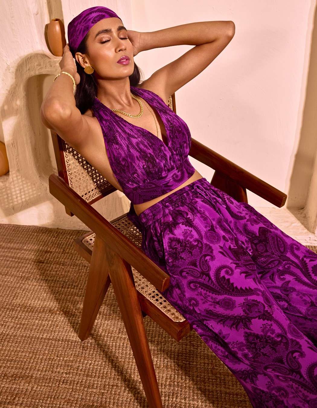 Iris Purple Top Pants