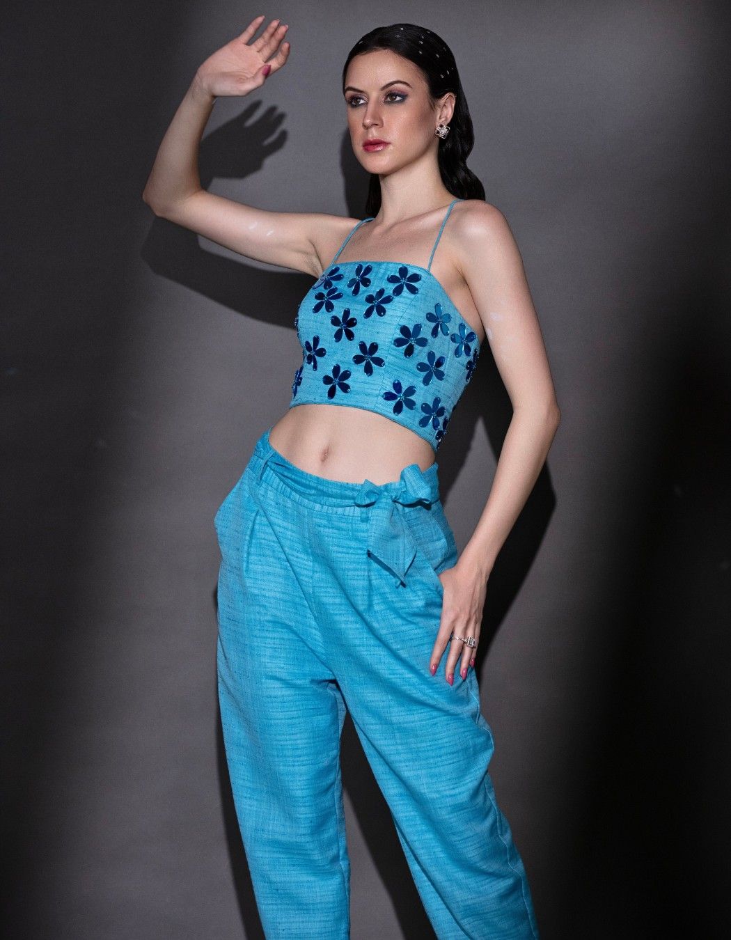 Light Blue Balloon Pants & Top