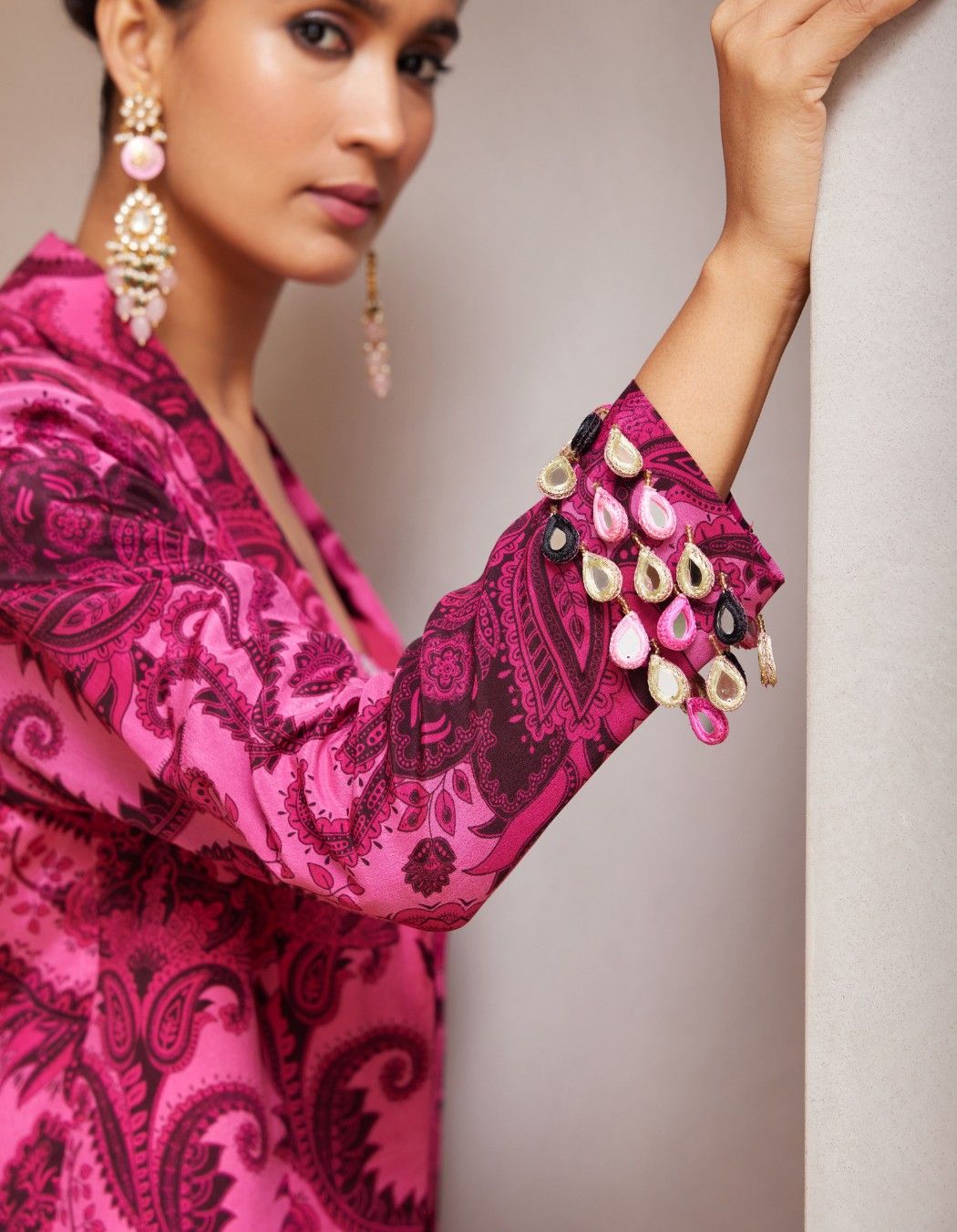 Radhi Rani Blazer Set With Crop Top