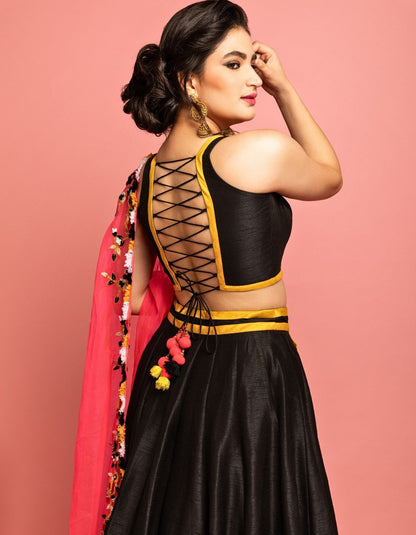 Black Lehenga Set