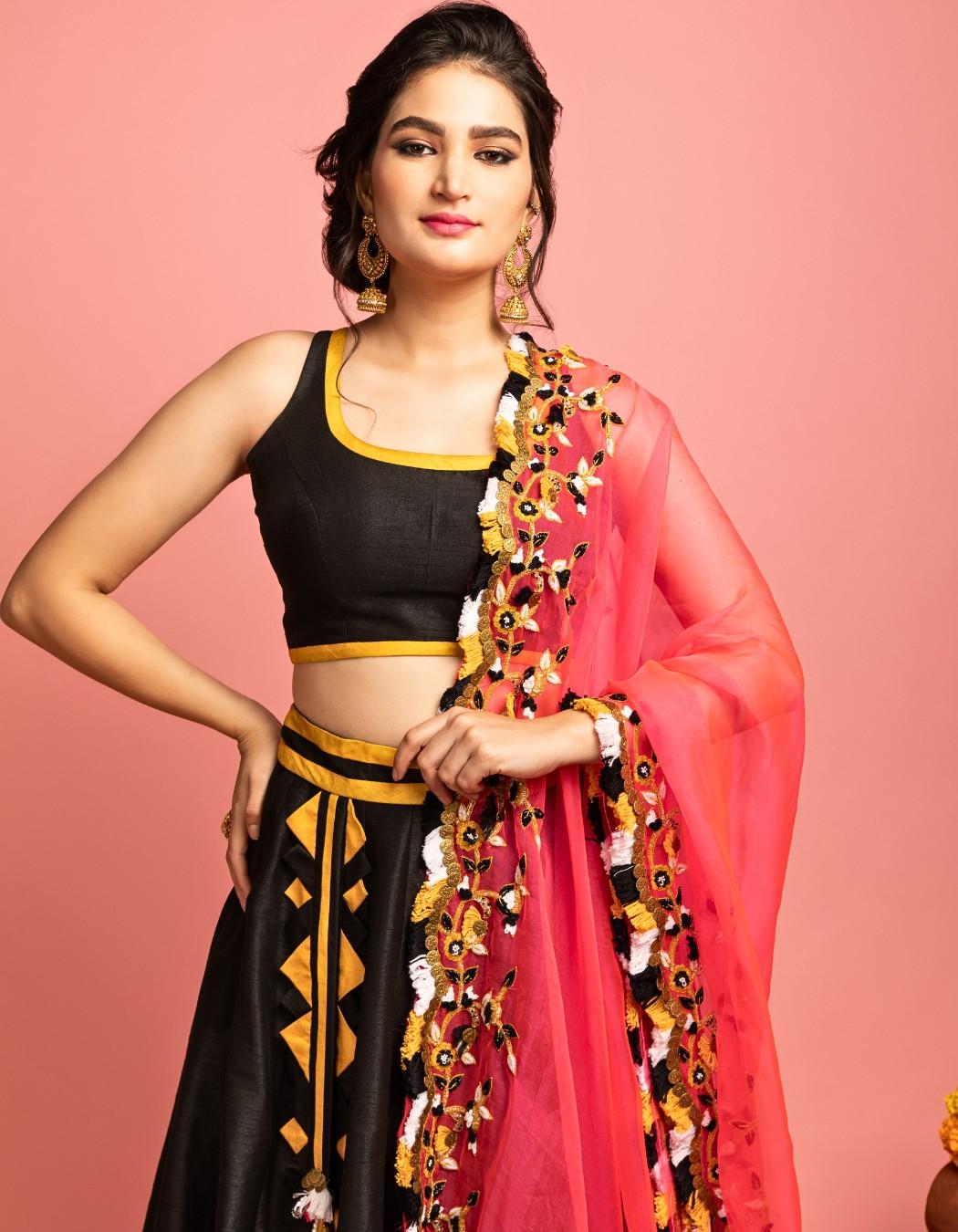 Black Lehenga Set