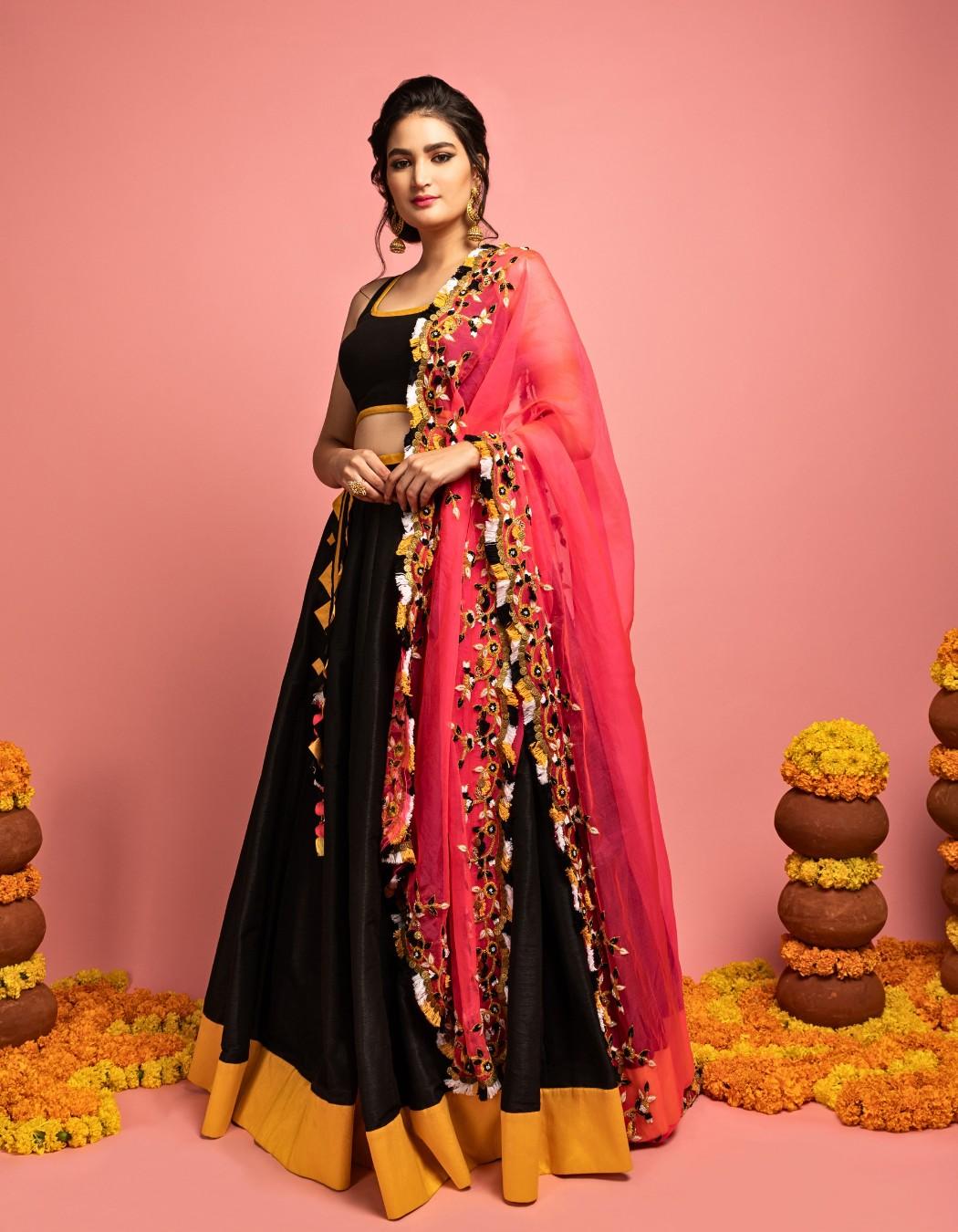 Black Lehenga Set