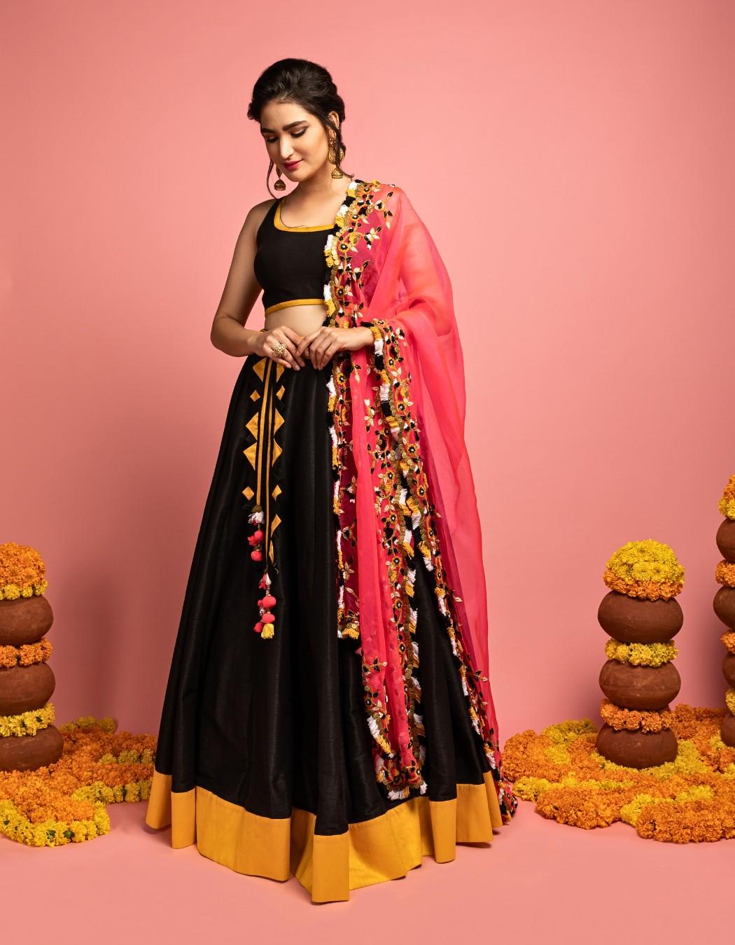 Black Lehenga Set
