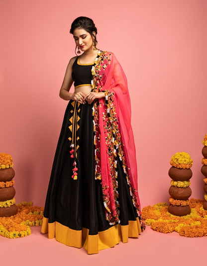 Black Lehenga Set