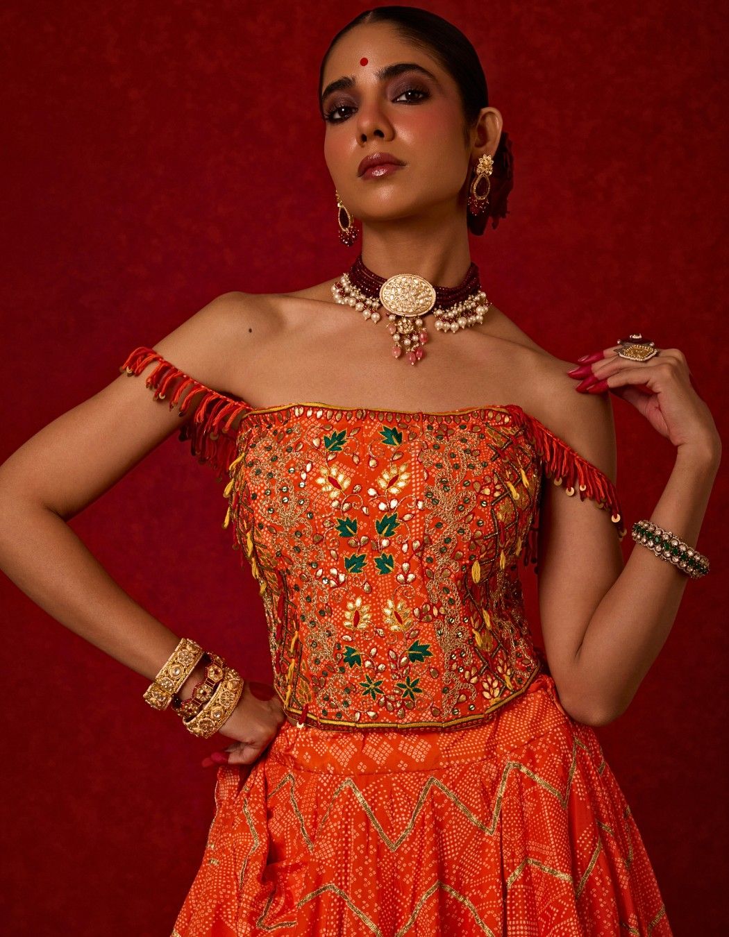 Corset Lehenga Set