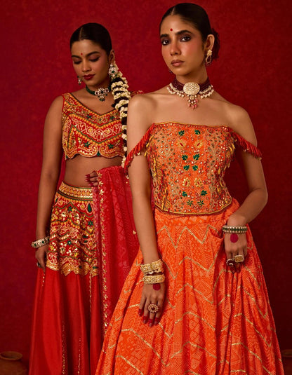 Corset Lehenga Set