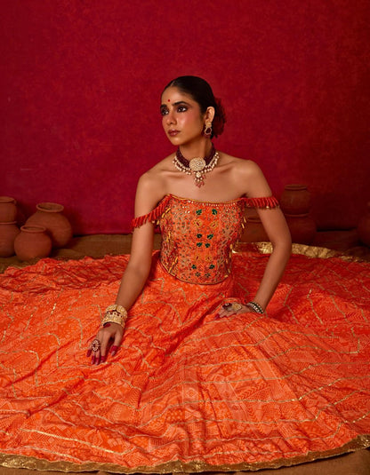 Corset Lehenga Set