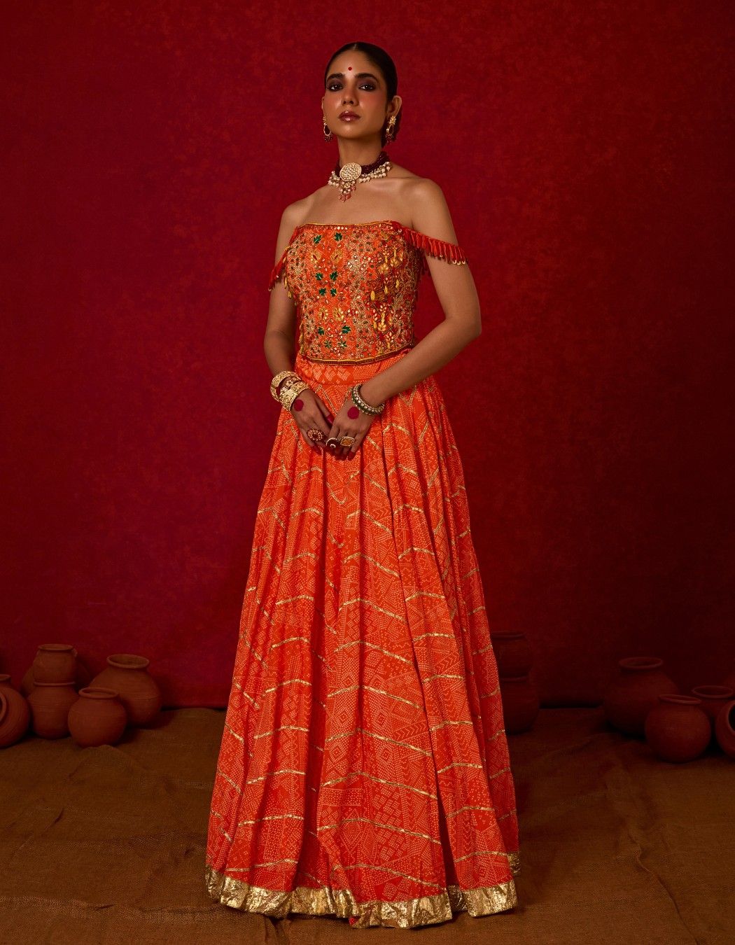 Corset Lehenga Set