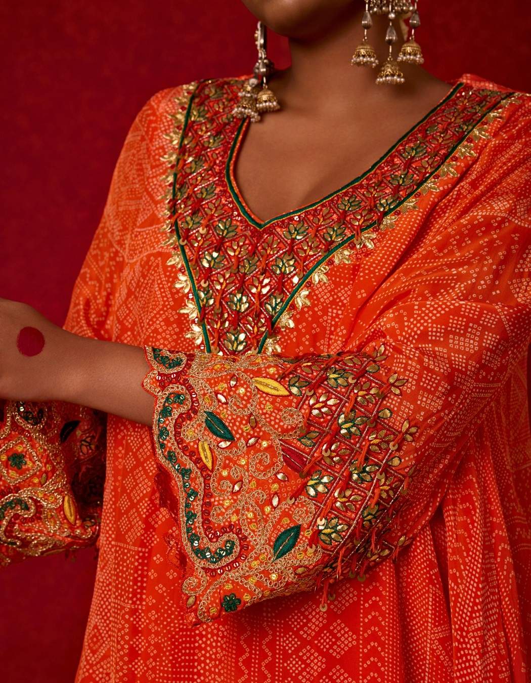 Embroidered Kurta Set with Pants