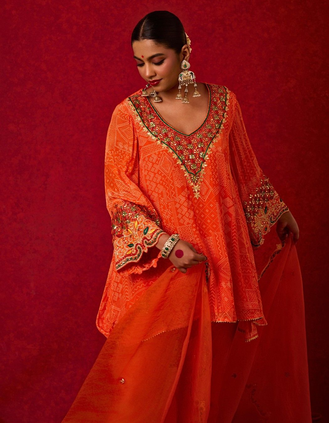 Embroidered Kurta Set with Pants