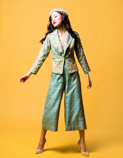 Emerald Green Blazer Set
