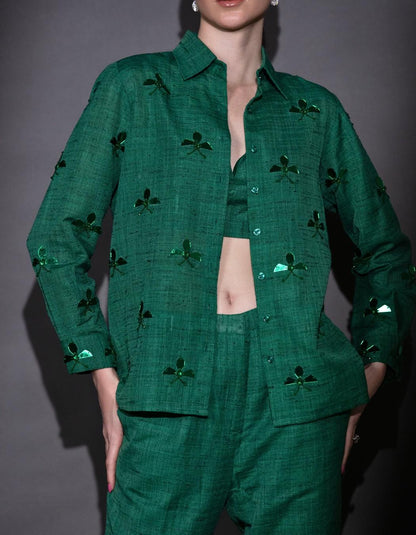 Emerald green co-ord set