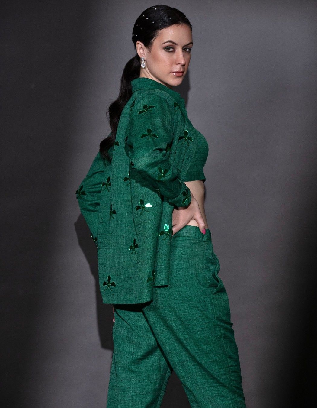 Emerald green co-ord set