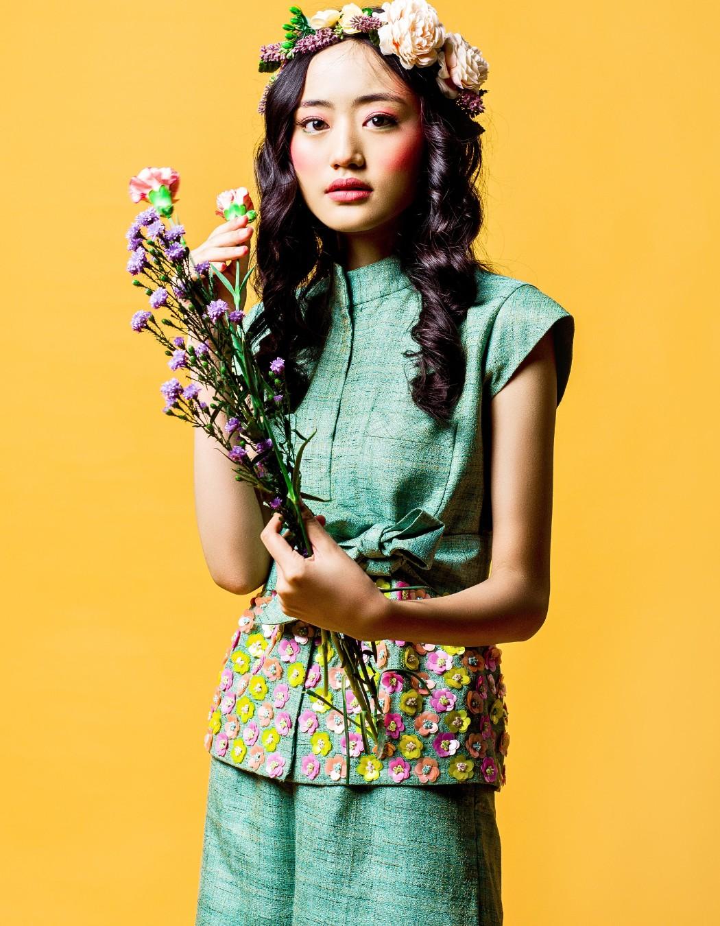 Emerald Green Short Sleeves Blazer Set