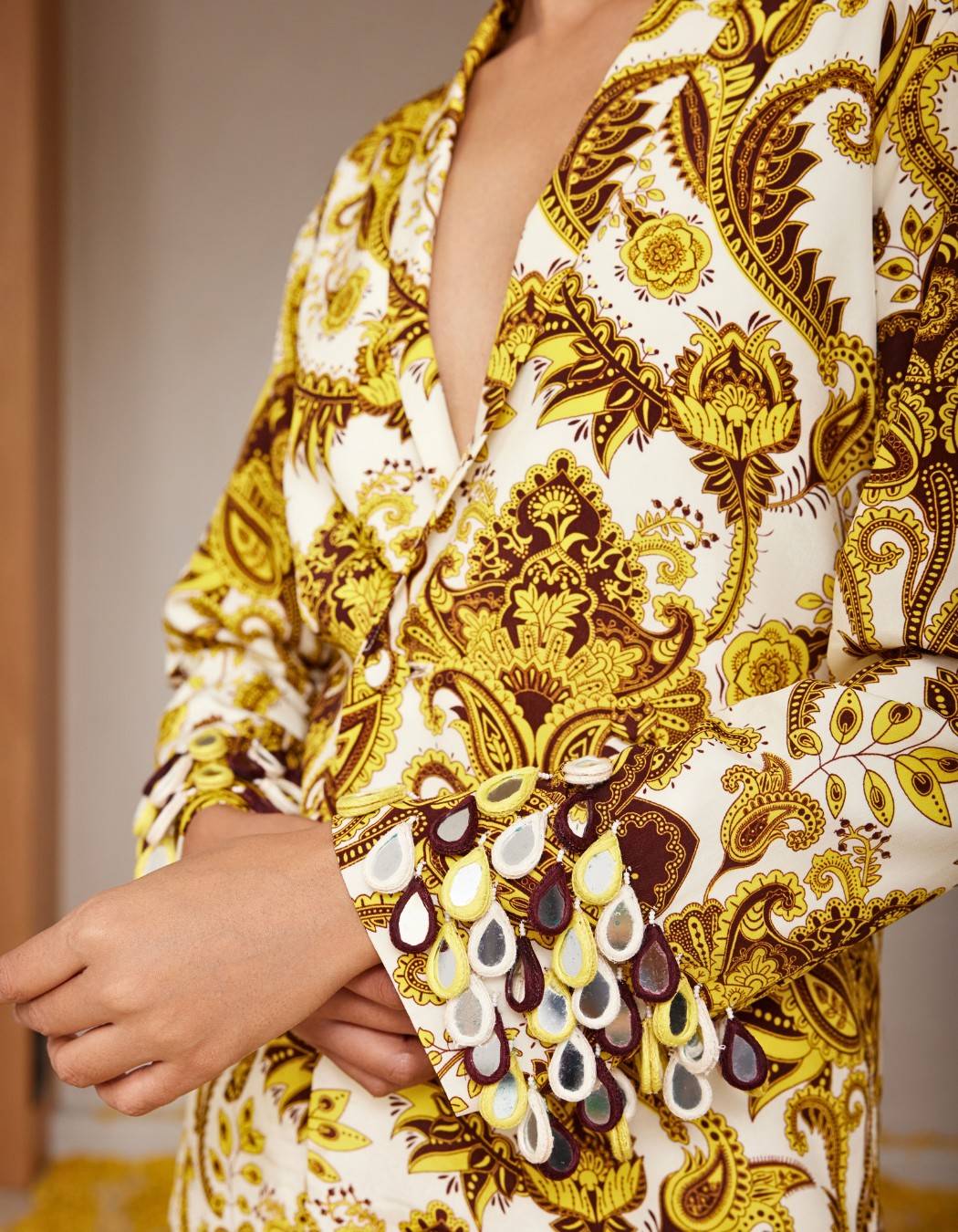 Genda Yellow Blazer set