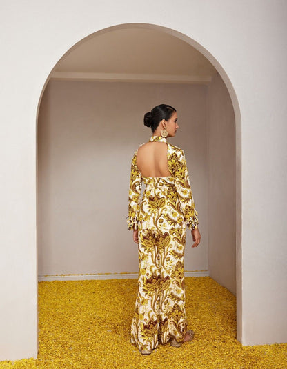 Genda Yellow Blazer set