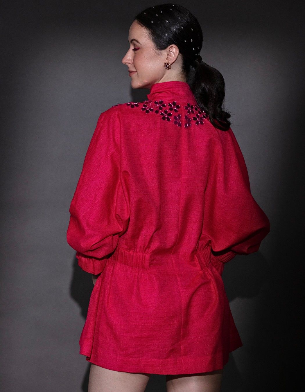 Hot Pink Jacket Dress