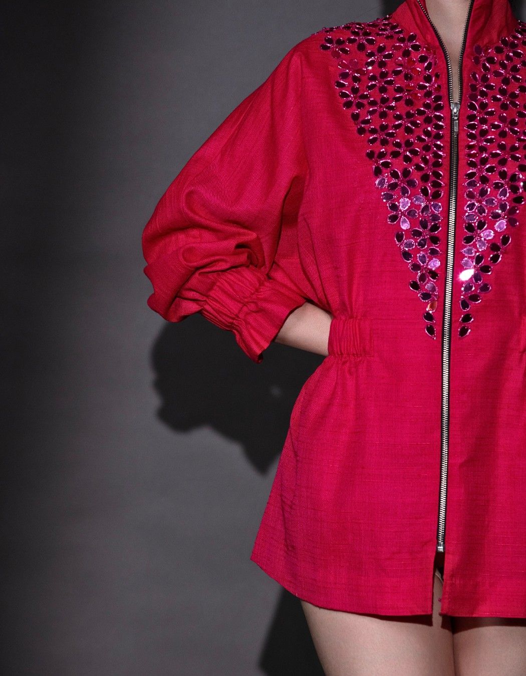 Hot Pink Jacket Dress