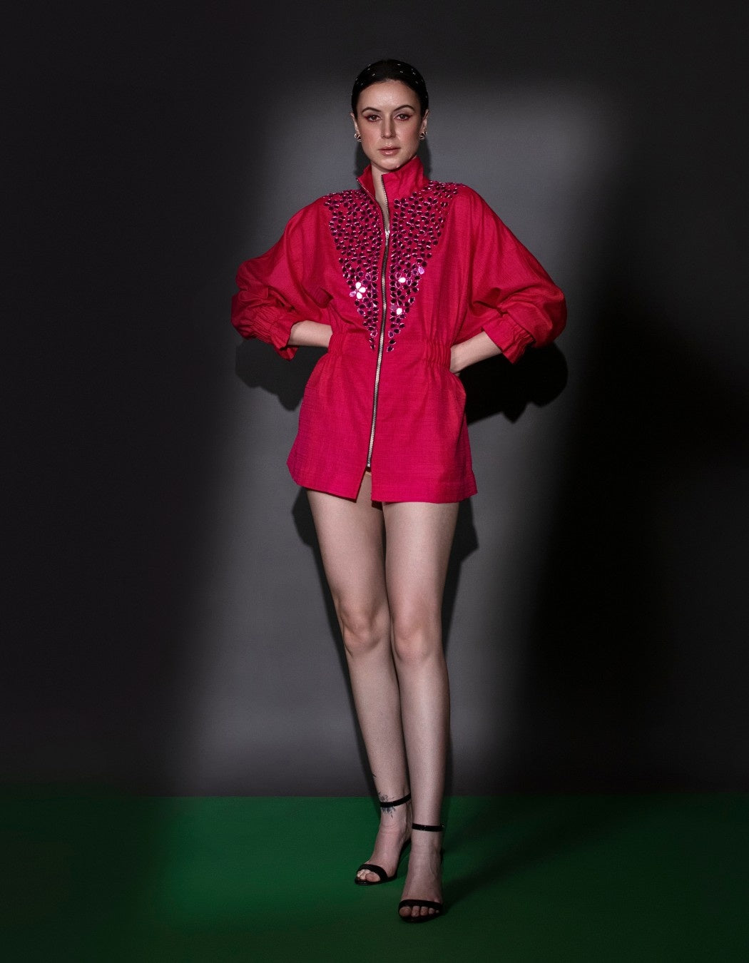 Hot Pink Jacket Dress