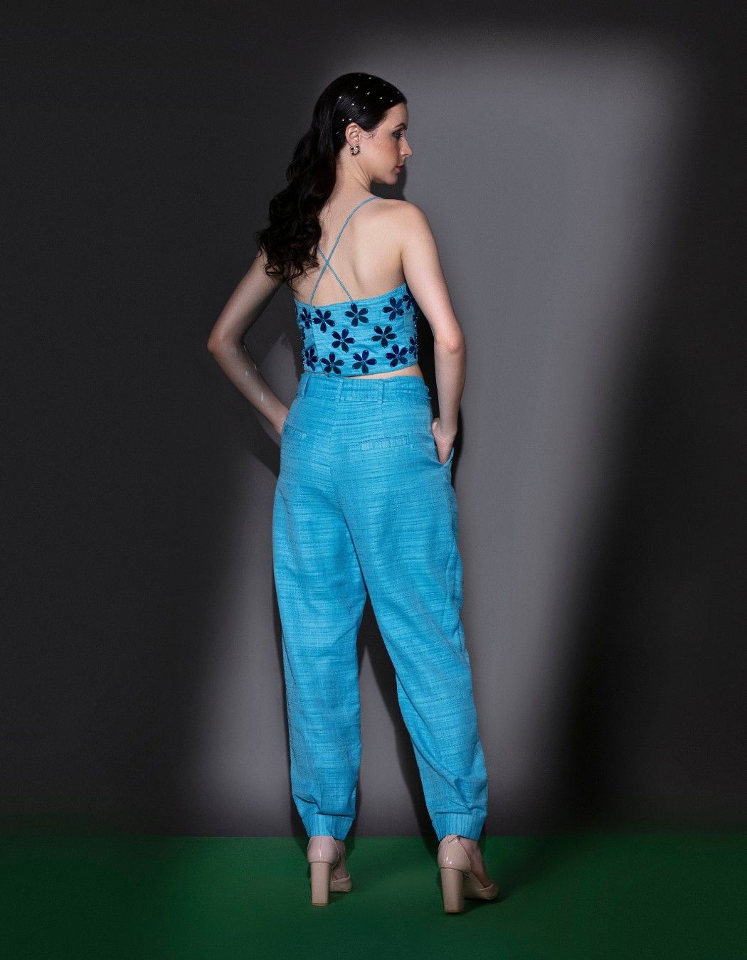 Light Blue Balloon Pants & Top