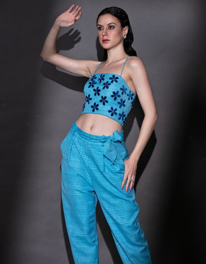 Light Blue Balloon Pants & Top