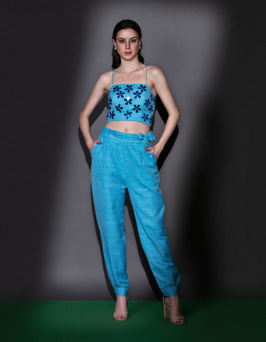 Light Blue Balloon Pants & Top