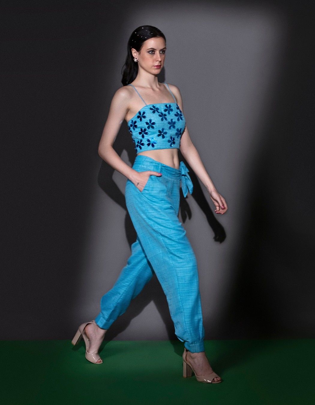 Light Blue Balloon Pants & Top