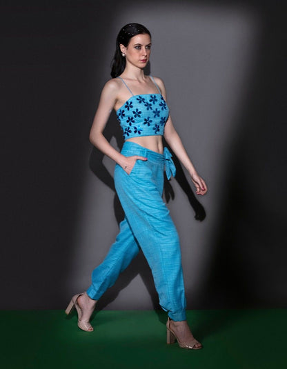Light Blue Balloon Pants & Top