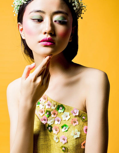 Lime Green One-Shoulder Jumpsuit