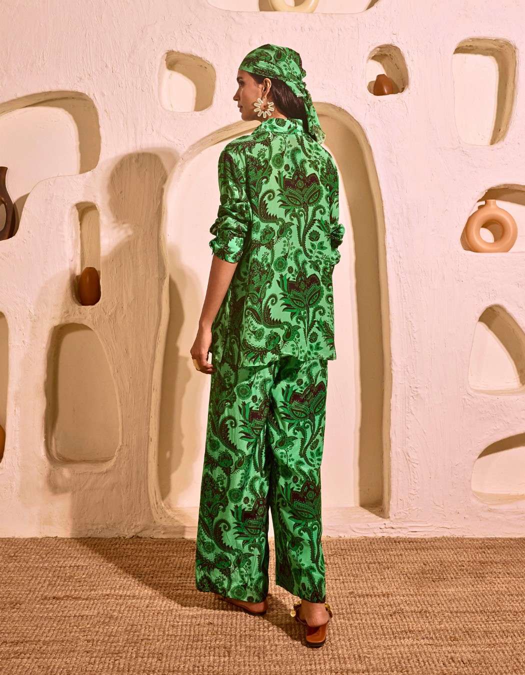 Mediterranean Green Three Piece Co-ord Set