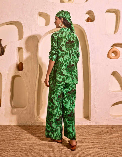 Mediterranean Green Three Piece Co-ord Set