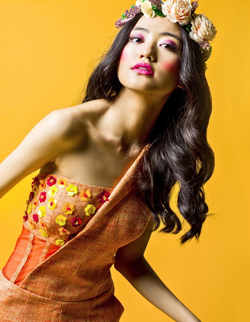 Orange One-Shoulder Jumpsuit