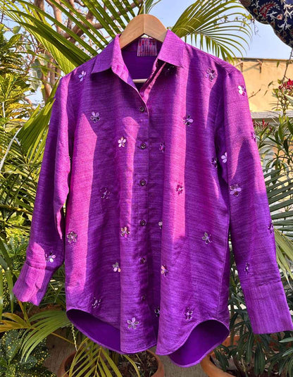 Purple Shirt & Pants Sets