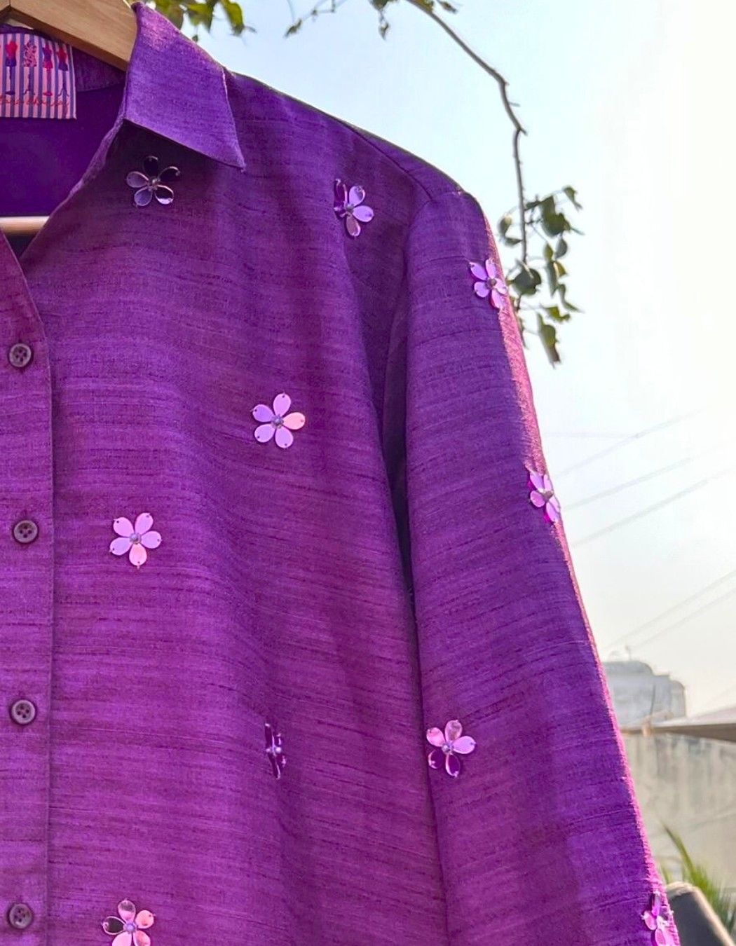 Purple Shirt & Pants Sets