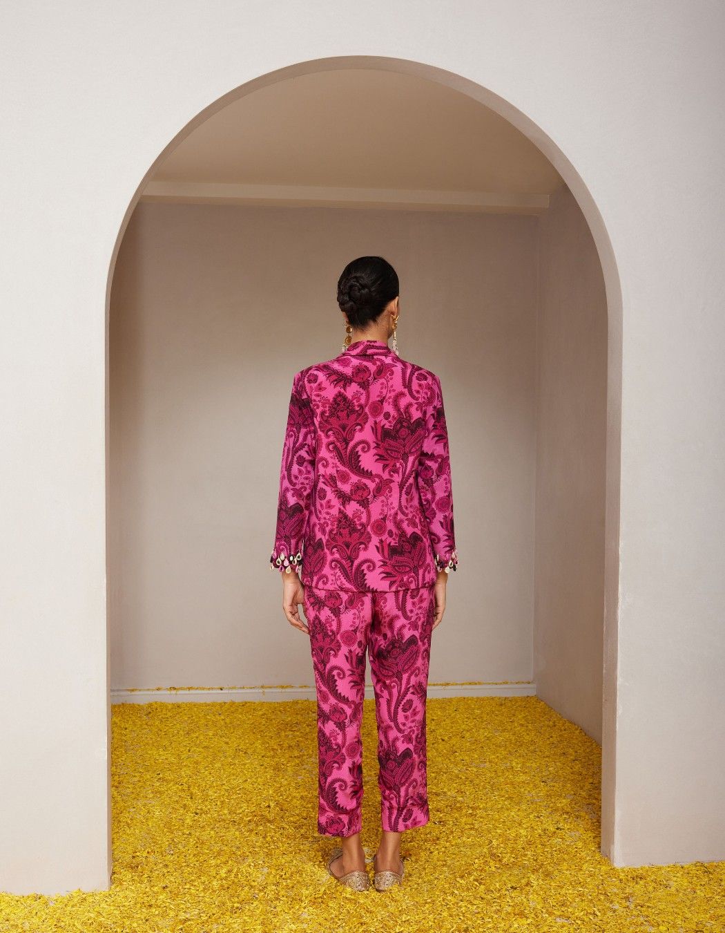 Radhi Rani Blazer Set With Crop Top