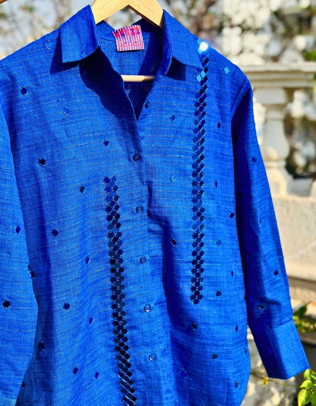 Royal Blue Shirt & Shorts Set